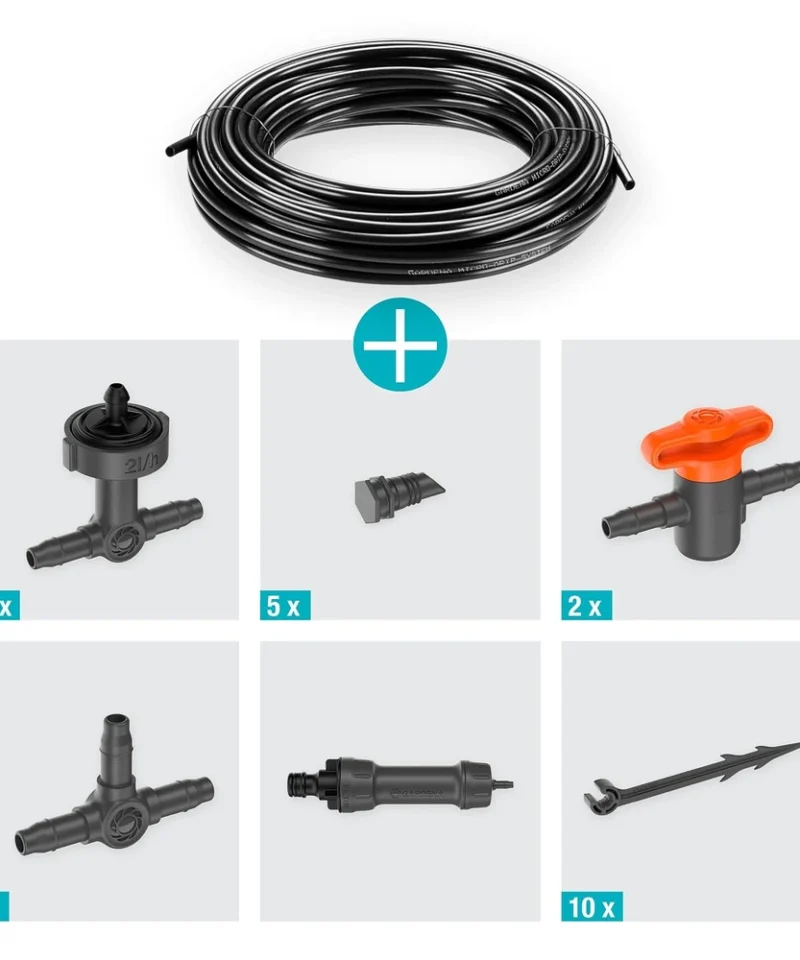 Gardena Micro-Drip komplet 13401-20 za avtomatsko kapljično zalivanje lončnic in balkonskih korit