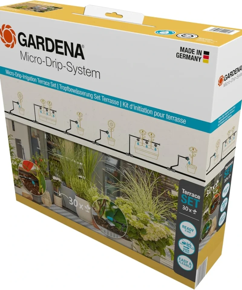 Gardena Micro-Drip sistem za avtomatsko zalivanje balkona, terase in lončnic